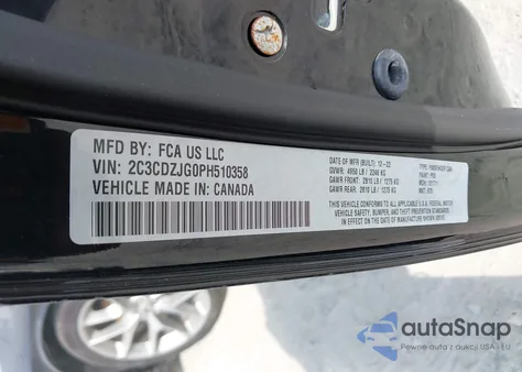 2023 Dodge Challenger Gt from USA, damaged, VIN 2C3CDZJG0PH510358